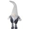 Northlight 34314388 25 x 9.5 x 5.75 in. Standing Gnome Tabletop Christmas Decoration, White &#x26; Gray